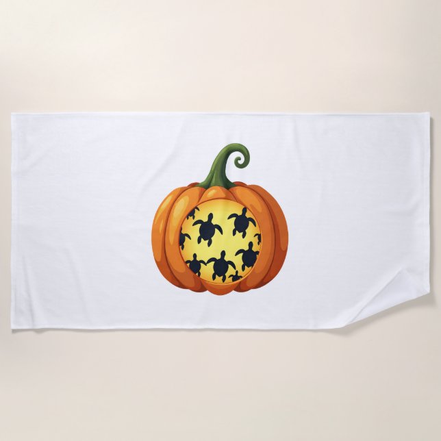 Toalla De Playa Halloween Shireen Calabaza Mar Halloween Costu (Anverso)