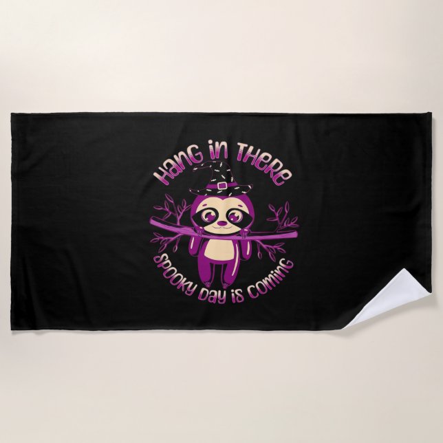 Toalla De Playa Halloween Sloth (ver.1) Classic T-Shirt (Anverso)