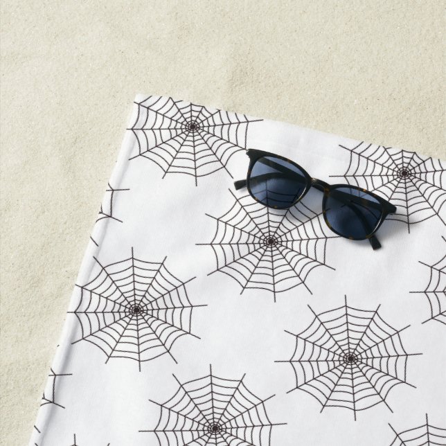 Toalla De Playa Halloween, Spider Web, Trick O Trete, Boo (In situ)