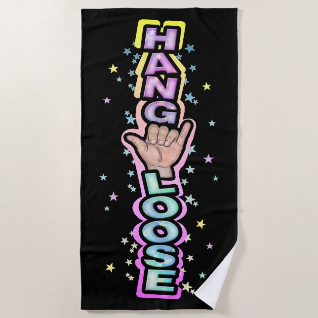 Toalla De Playa Hang Loose (Anverso)