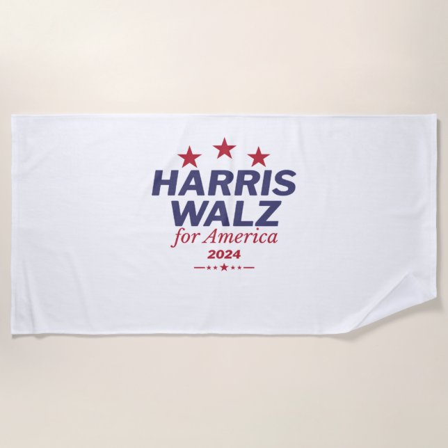 Toalla De Playa Harris Walz 2024 Active (Anverso)