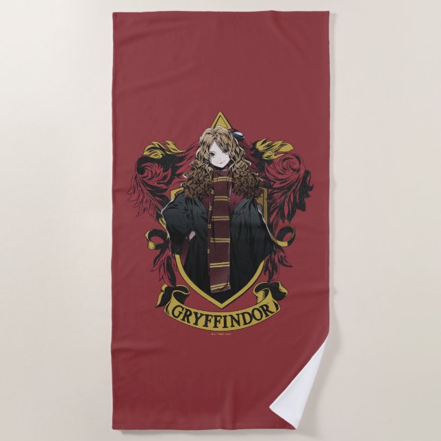 Toalla De Playa HARRY POTTER™ | Anime Hermione House Escudo (Anverso)