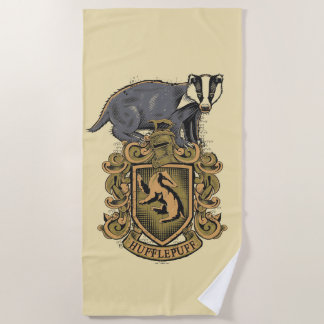 Toalla De Playa Harry Potter | Escudo de Hufflepuff con Badger