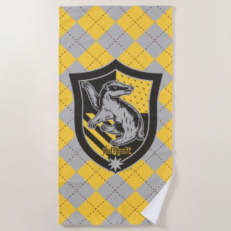 Toalla De Playa Harry Potter | Escudo del Orgullo de la Casa Huffl