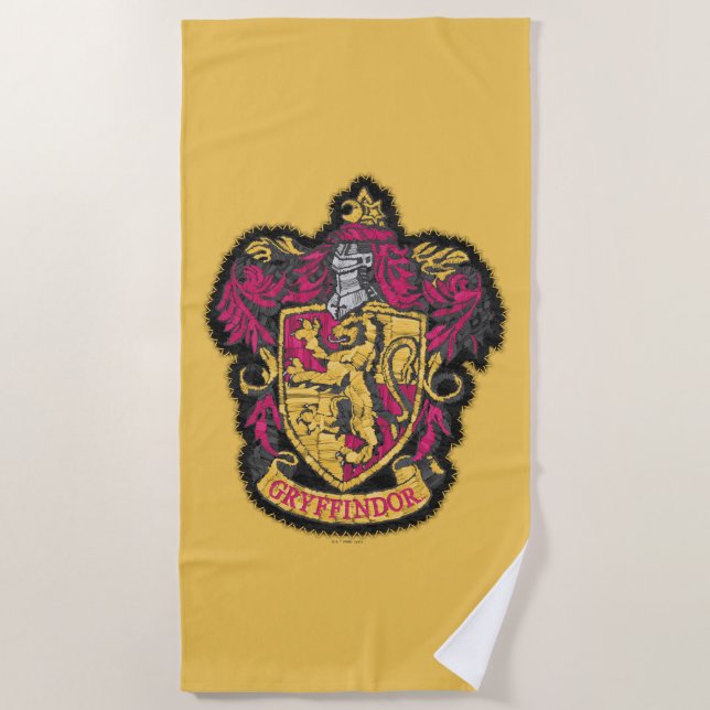 Toalla De Playa Harry Potter | Escudo Gryffindor House (Anverso)