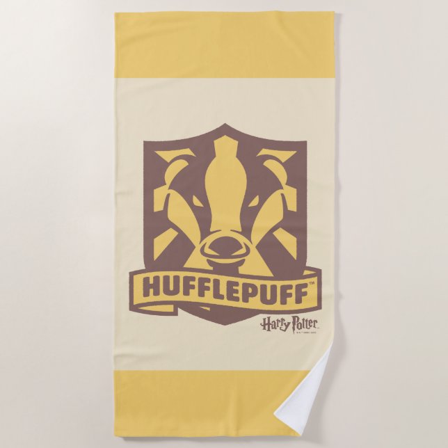 Toalla De Playa HARRY POTTER™ | Escudo Summer Magic HUFFLEPUFF™ (Anverso)
