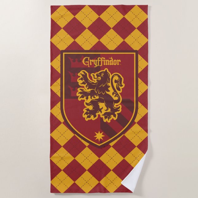 Toalla De Playa Harry Potter | Gryffindor House Pride Escudo (Anverso)
