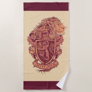 Toalla De Playa Harry Potter Gryffindor Lion Escudo