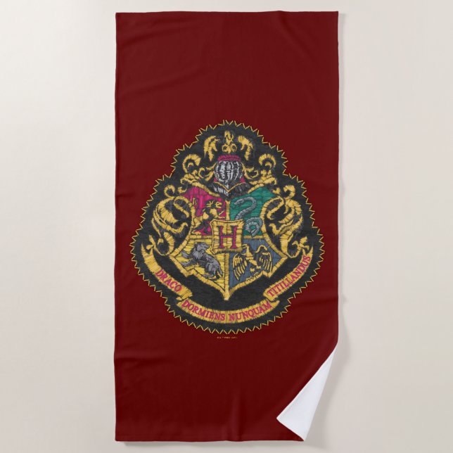 Toalla De Playa Harry Potter | Hogwarts Crest (Anverso)