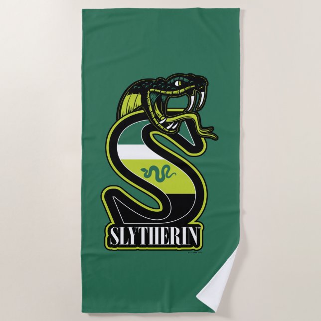 Toalla De Playa HARRY POTTER™ | Insignia deportiva SLYTHERIN™ (Anverso)