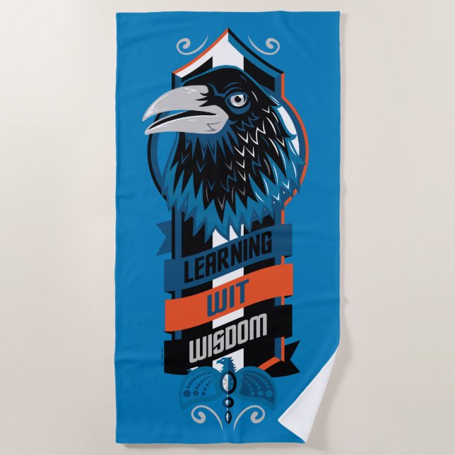 Toalla De Playa Harry Potter | RAVENCLAW™ House Sigil (Anverso)