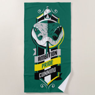 Toalla De Playa Harry Potter SLYTHERIN™ House Traits Sigil