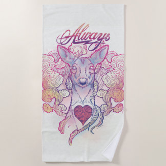 Toalla De Playa Harry Potter Spell | "Siempre" Doe Patronus