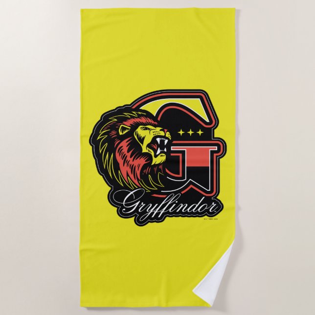 Toalla De Playa HARRY POTTER™ | Tarjeta deportiva GRYFFINDOR™ (Anverso)