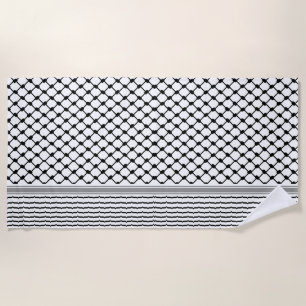 Toalla De Playa Hatta Keffiyeh Kufiya Folk Palestino (Patrón 2)