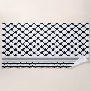 Toalla De Playa Hatta Keffiyeh Kufiya Folk Palestino (Patrón 2)