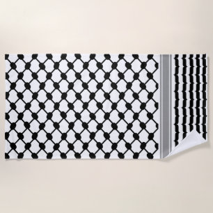 Toalla De Playa Hatta Keffiyeh Kufiya Folk Palestino (Patrón 2)