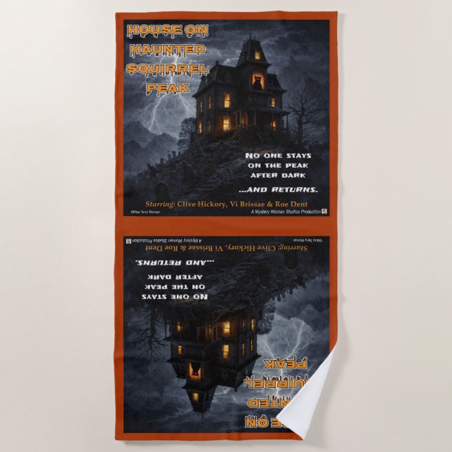 Toalla De Playa Haunted Squirrel Peak (Anverso)