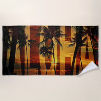 Toalla De Playa hawai aloha