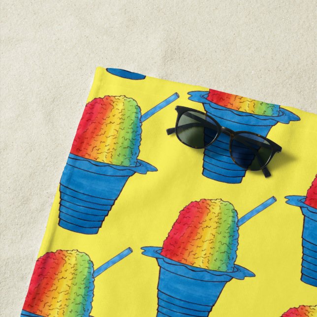 Toalla De Playa Hawái - Rainbow Hawaii Shave Ice Postseri (In situ)