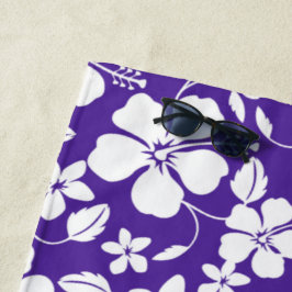 TOALLA DE PLAYA HAWAIIAN HULA (HIBISCUS) PURPLE
