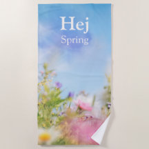 Hej Primavera, flores silvestres naturales bajo un
