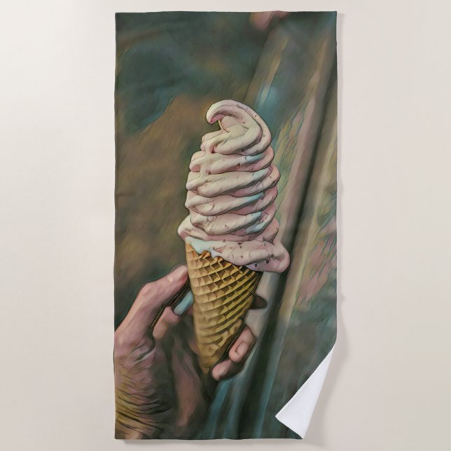 Toalla De Playa helado helado Guay frío (Anverso)