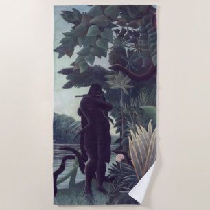 Toalla De Playa Henri Rousseau - El encantador de serpientes