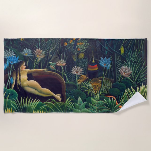 Toalla De Playa Henri Rousseau - El sueño / Le Reve (Anverso)