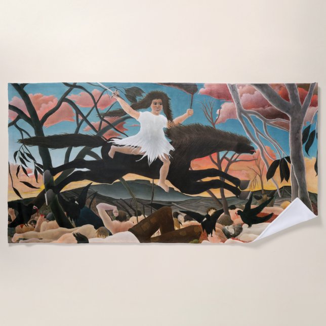Toalla De Playa Henri Rousseau - La guerra (Anverso)