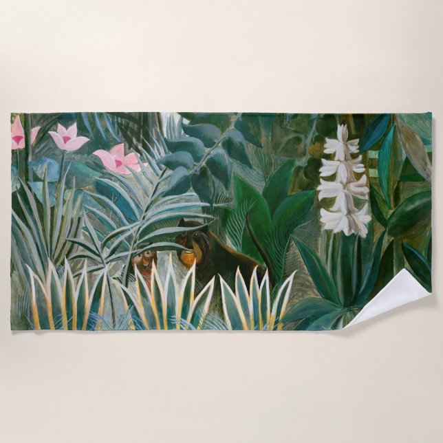 Toalla De Playa Henri Rousseau - La jungla ecuatorial (Anverso)