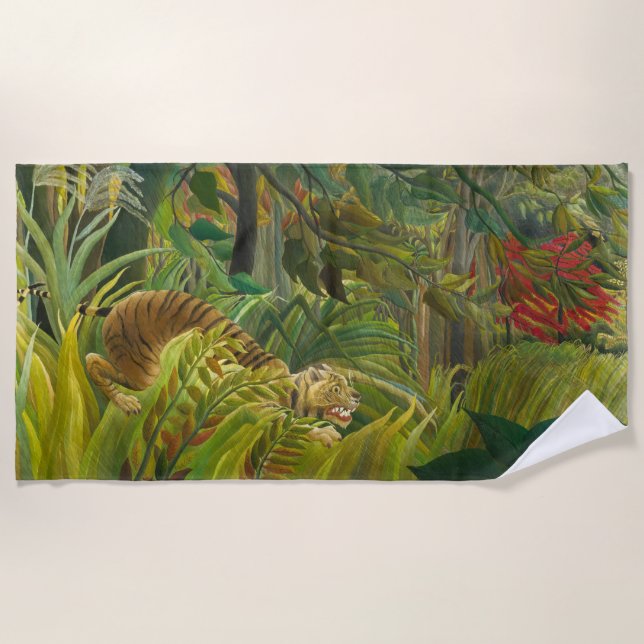 Toalla De Playa Henri Rousseau - ¡Sorprendido! (Anverso)