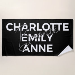 Toalla De Playa Hermanas Brontë II - Charlotte & Emily & Anne