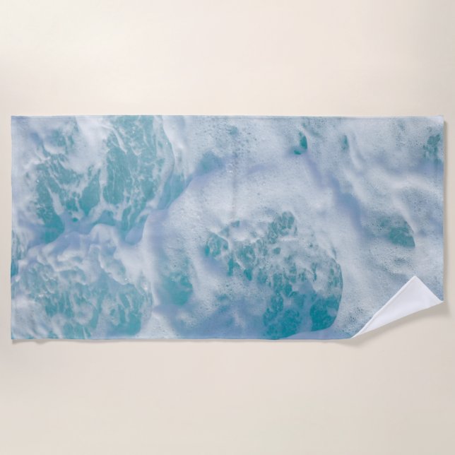 Toalla De Playa hermoso mar・foam (Anverso)