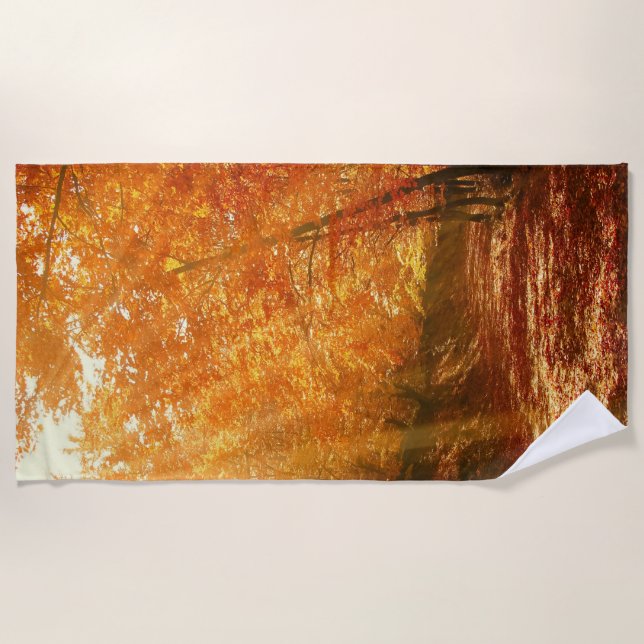 Toalla De Playa Hermoso otoño (Anverso)