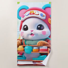 Toalla De Playa Héroe de entrega de Hamster