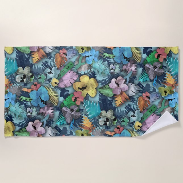 Toalla De Playa Herramientas de electricidad Impresión en Hawái (Anverso)