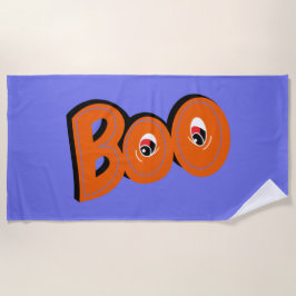 Toalla De Playa Hey Boo Te Asusté Tipografía Dibujando Arte