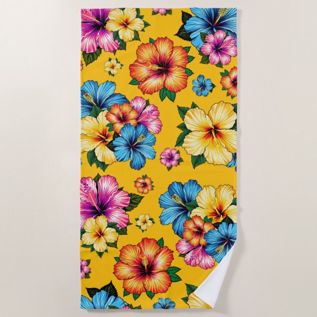 Toalla De Playa Hibiscus tropical (Anverso)