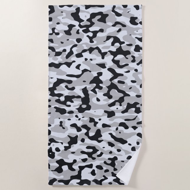 Toalla De Playa High contrast urban camouflage (Anverso)