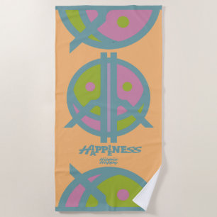 Toalla De Playa Hippie Happiness ICON HIppie Happy by Masanser