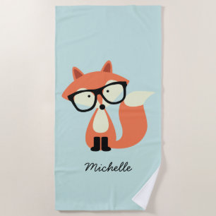 Toalla De Playa Hipster Red Fox