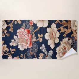 Toalla De Playa Historisches chinesisches Stoffmuster