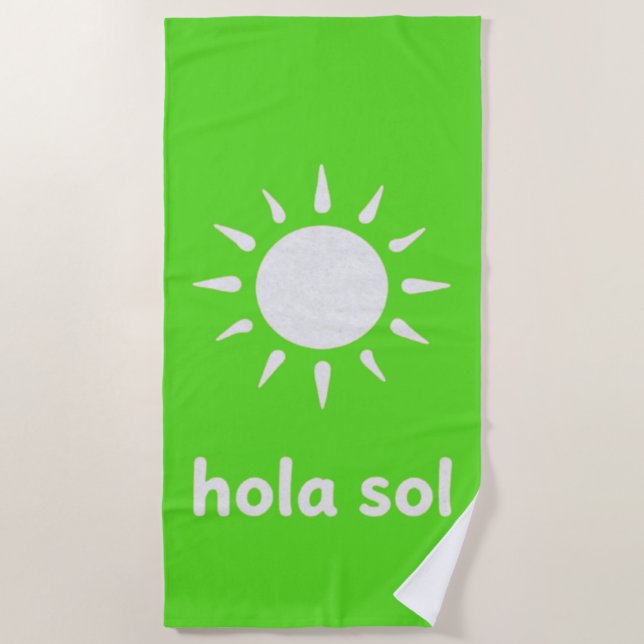 Toalla De Playa Hola Sol (Anverso)