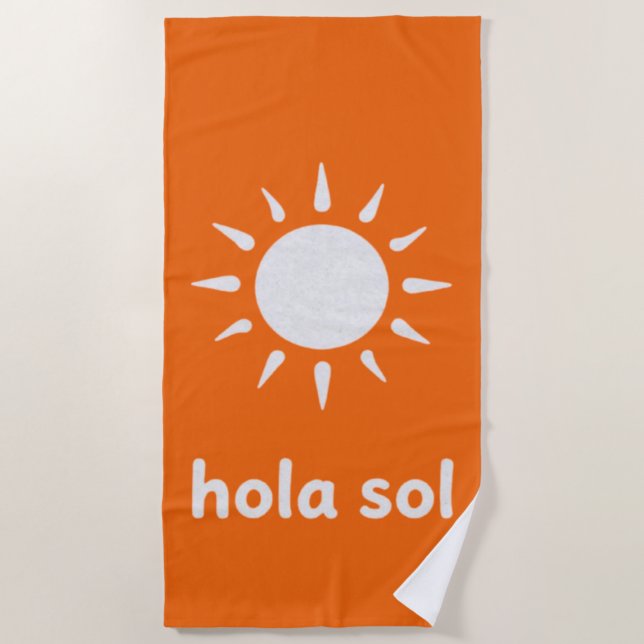 Toalla De Playa Hola Sol (Anverso)