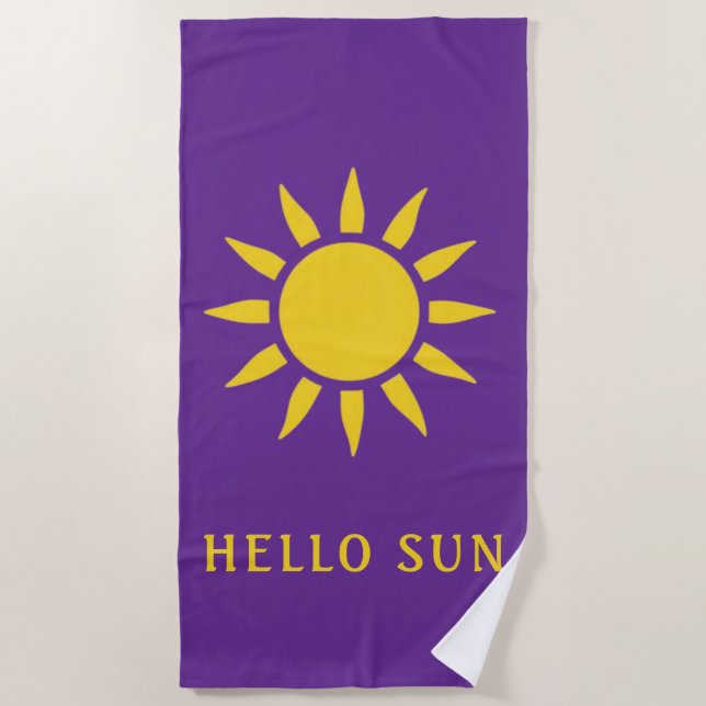 Toalla De Playa Hola Sol (Anverso)