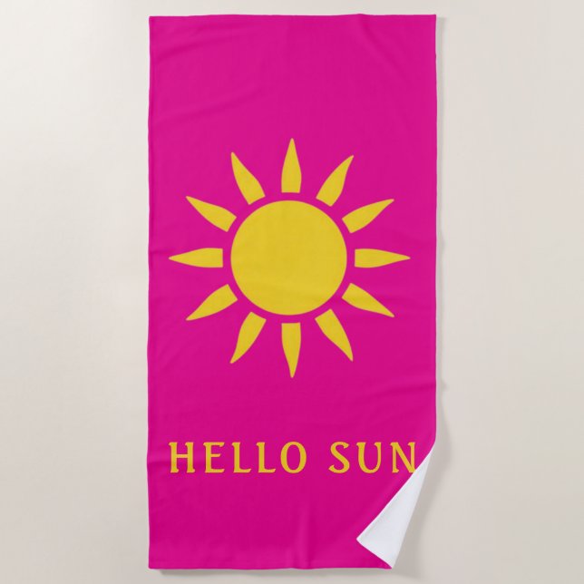 Toalla De Playa Hola Sol (Anverso)