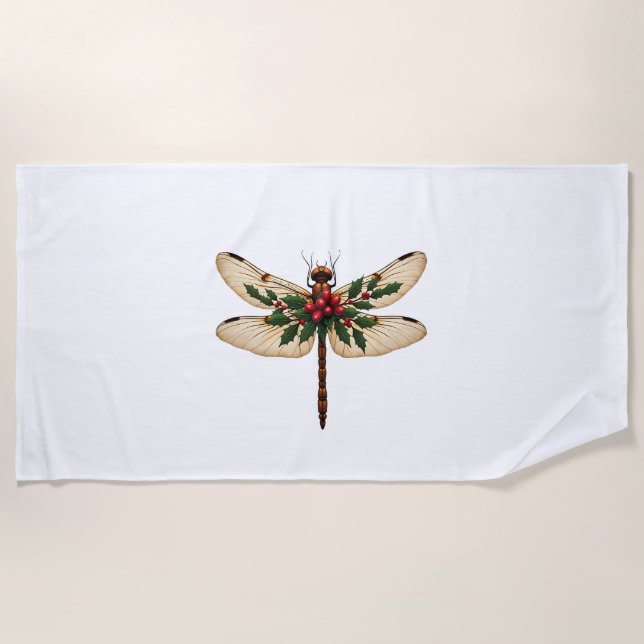 Toalla De Playa Holly Winged Dragonfly (Anverso)