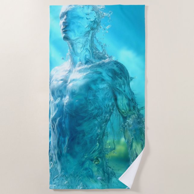 Toalla De Playa Hombre del agua (Anverso)