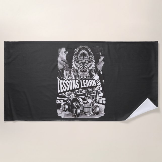 Toalla De Playa Home Legendary Gorilla Lessons Learn Beach Towel (Anverso)